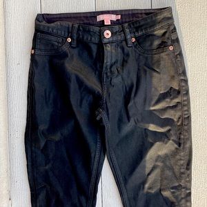Ted Baker Black Wax Finished Jeans